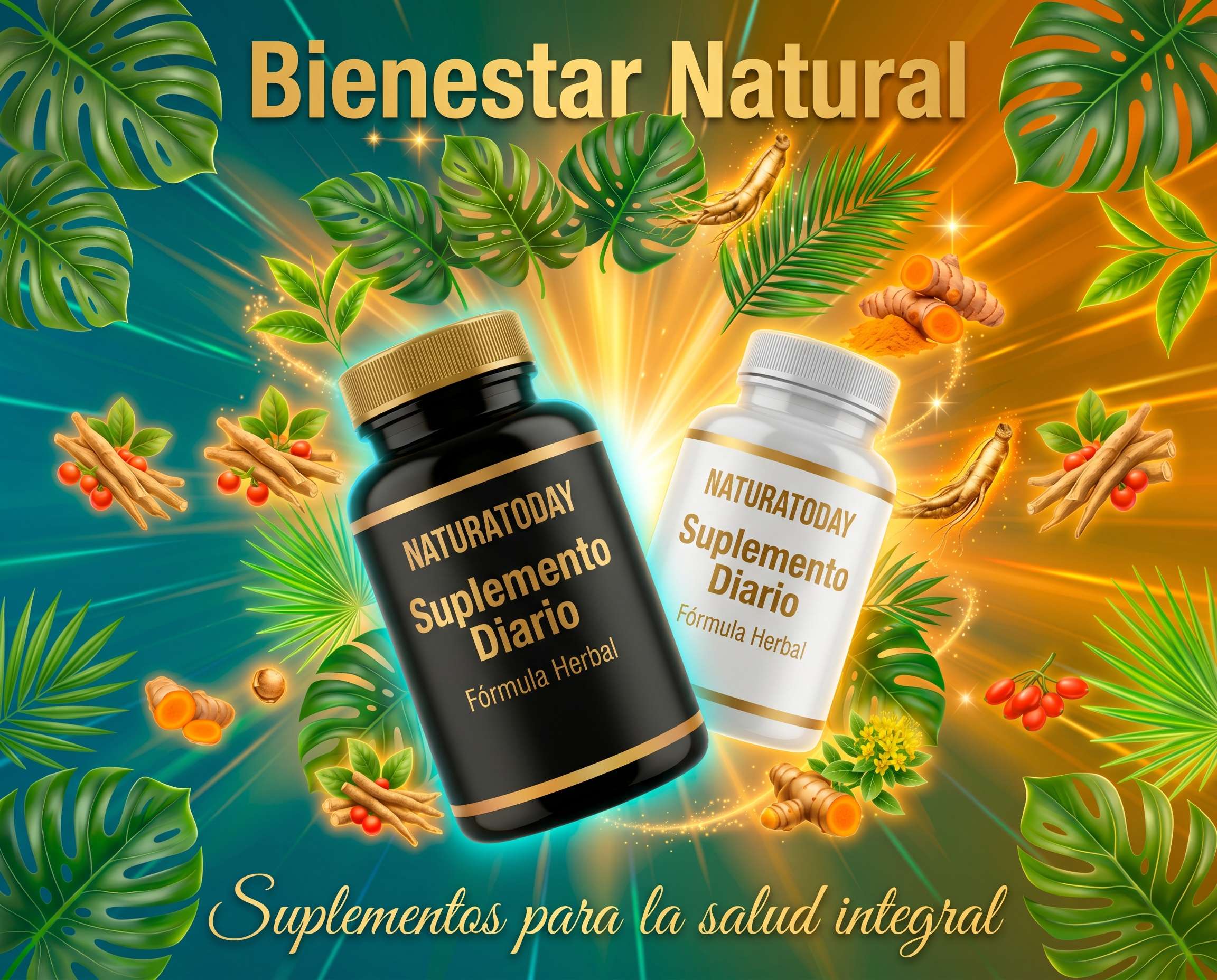 Suplementos herbales de laboratorio premium para hombres y mujeres